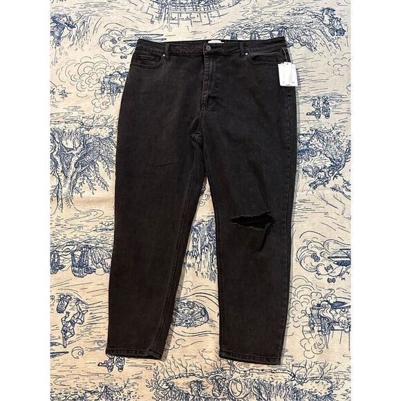 NEW WITH TAGS Beautiful TRUE CRAFT Black MOM JEANS Pants Size 18WR Relaxed Com - Picture 2 of 9